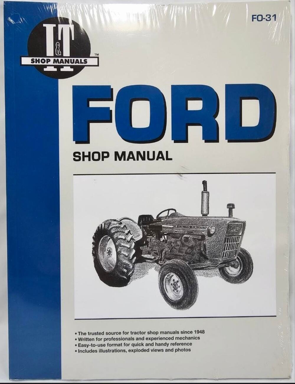 Ford FO-31 Tractor Service Shop Manual 2000 2100 3000 4000 4110 4200 New Sealed
